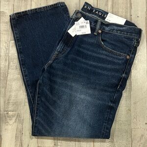 American Eagle Outfitters Men's Indigo Dark Ink Boot Cut Jeans size 38/30